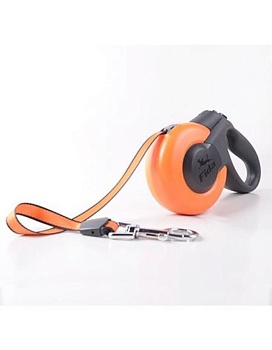 Fida Mars Рулетка 3м лента для собак мелких пород до 12 кг оранжевая/черная 5135457 купить  зоотовары для животных