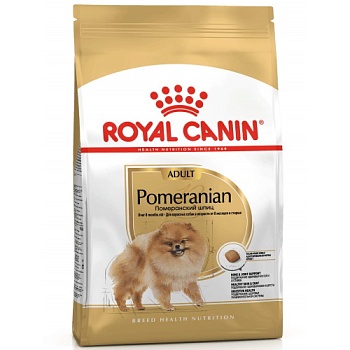 ROYAL CANIN POMERANIAN ADULT сухой корм для собак породы померанский шпиц ввозрасте от 8 месяцев 1,5кг купить  зоотовары для животных