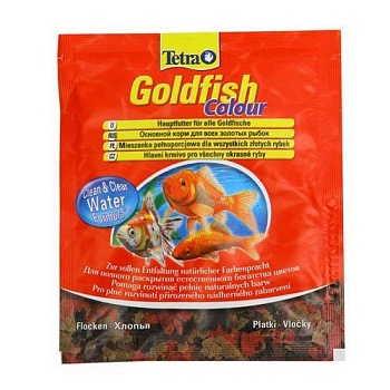 TETRA GoldFish Colour -Специальный корм для золотых рыбок 12г купить  зоотовары для животных