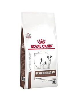 ROYAL CANIN GASTROINTESTINAL LOW FAT SMALL DOG сухой корм для собакмелких пород при нарушениях пищеварения 1000гр купить  зоотовары для животных
