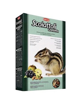 PADOVAN GRANDMIX SCOIATTOLI корм для белок и бурундуков комплексный основной 750гр купить  зоотовары для животных