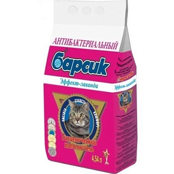 Наполнитель для кошек Барсик Лаванда для кошек 3х4,54л купить  зоотовары для животных