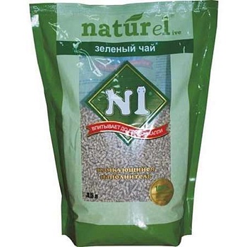 №1 Naturel Зеленый Чай Комкующийся 4,5л купить  зоотовары для животных