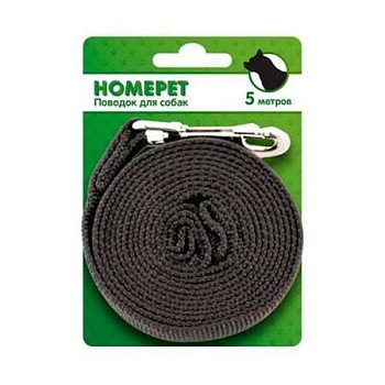 HOMEPET Поводок брезентовый 5 метров 5125372 купить  зоотовары для животных