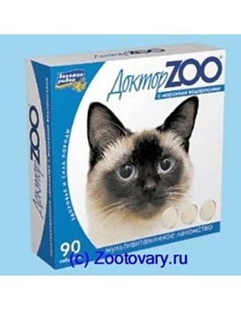 Доктор Zoo Витамины Здоровый Иммунитет для Кошек Водоросли 6х90таб купить  зоотовары для животных