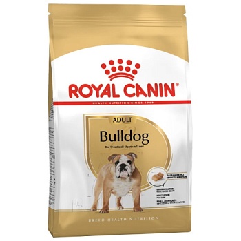 ROYAL CANIN BULLDOG ADULT сухой корм для Английских бульдогов старше 12 месяцев 12кг купить  зоотовары для животных