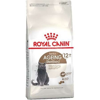 Royal Canin Ageing Sterilised 12+ Питание для кастированных котов и стерилизованных кошек 2кг купить  зоотовары для животных