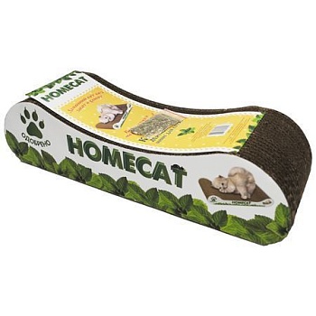 HOMECAT Когтеточка Мятная волна MINI для котят 12 см (гофрокартон) НОВИНКА 4119417 купить  зоотовары для животных