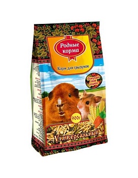 РОДНЫЕ КОРМА корм для грызунов универсальный 900гр купить  зоотовары для животных