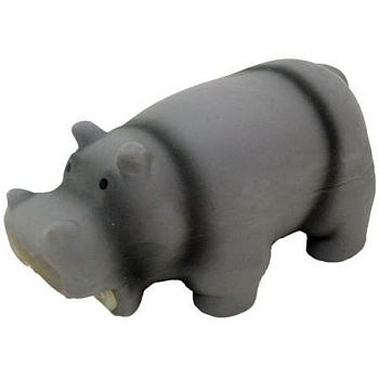 HOMEPET Игрушка для собак Бегемот со звуком латекс серый 15см PCC75711 купить  зоотовары для животных