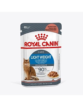 ROYAL CANIN LIGHT WEIGHT CARE пауч соус влажный корм для кошек старше 1-го года, склонных к полноте 28х85г купить  зоотовары для животных