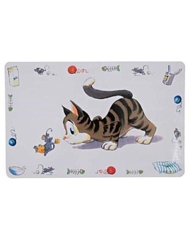 Trixie Коврик Под Миску Веселая Кошка купить  зоотовары для животных