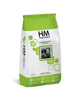 Наша Марка сухой корм для взрослых собак всех пород с кроликом и перепелами 12кг купить  зоотовары для животных