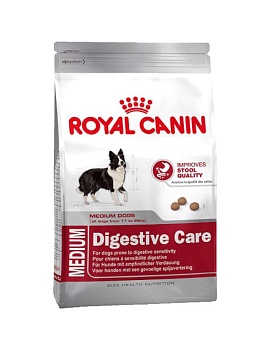 ROYAL CANIN Medium Digestive Care Корм для собак средних пород с чувствительным пищеварением 3кг купить  зоотовары для животных