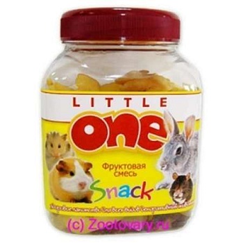 LITTLE ONE Лакомство для грызунов фруктовая смесь 150г купить  зоотовары для животных