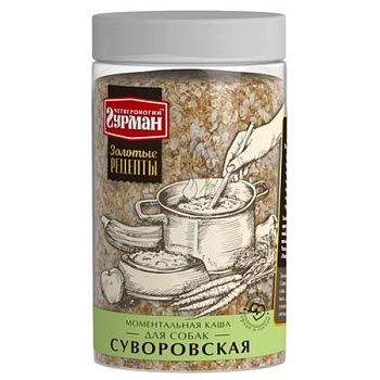 Четвероногий ГУРМАН Моментальная каша для собак "Суворовская" 300г купить  зоотовары для животных