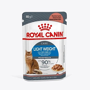ROYAL CANIN LIGHT WEIGHT CARE пауч соус влажный корм для кошек старше 1-го года, склонных к полноте 28х85г купить  зоотовары для животных