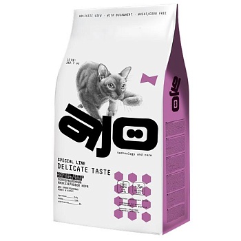 AJO Delicate Taste корм низкозерновой для привередливых кошек и котят 10кг купить  зоотовары для животных