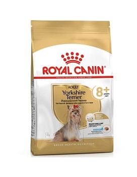 ROYAL CANIN YORKSHIRE TERRIER ADULT 8+ сухой корм для собак породы йоркширский терьер в возрасте от 8 лет 1,5кг купить  зоотовары для животных