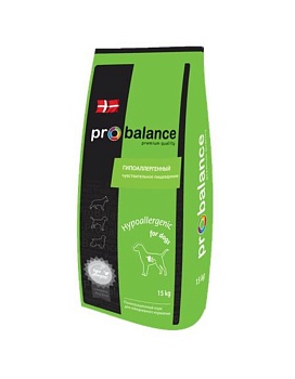 ProBalance Hypoallergenic Корм для собак 15кг купить  зоотовары для животных