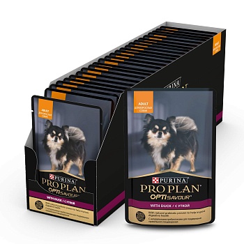 PRO PLAN консервы для взрослых собак утка 26х85гр купить  зоотовары для животных