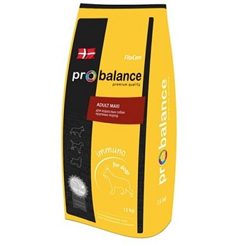 ProBalance Imunno Корм для собак крупных пород 15кг купить  зоотовары для животных