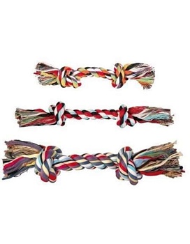 Trixie Игрушка Веревка Разноцветная с Узлом 25см купить  зоотовары для животных