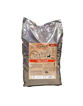 PEPPO Сухой корм для собак Mini Adult Говядина 15кг купить  зоотовары для животных