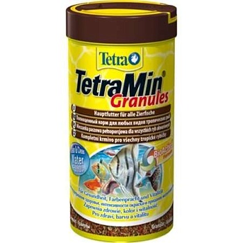 TETRA Min Granules- корм для всех видов рыб в гранулах 250мл. купить  зоотовары для животных
