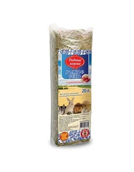 РОДНЫЕ КОРМА Сено с Шиповником 20 литров 6шт купить  зоотовары для животных
