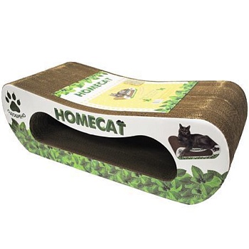 HOMECAT Когтеточка Мятная волна большая 61*25*20 см (гофрокартон) купить  зоотовары для животных