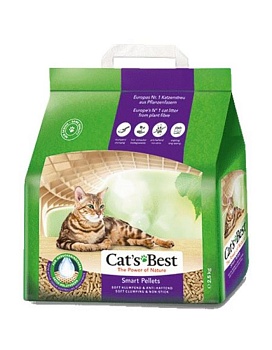 Cat's Best Smart Pellets Древесный комкующийся наполнитель для длинношерстных кошек 2.5кг купить  зоотовары для животных