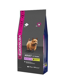 EUKANUBA ADULT SMALL BREED сухой корм для взрослых собак мелких пород 15кг купить  зоотовары для животных