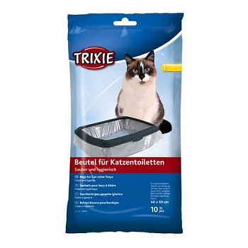 TRIXIE 4044 Пакеты уборочные для кошачьих туалетов L 46 x 59 см, 10 шт 10шт купить  зоотовары для животных