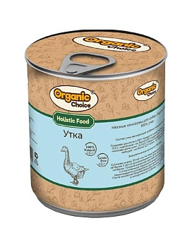 Organic Сhoice консервы 100 % утка для собак 12х340г купить  зоотовары для животных