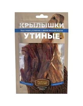 ДЕРЕВЕНСКИЕ ЛАКОМСТВА Крылышки утиные 50г купить  зоотовары для животных