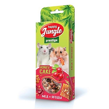 HAPPY JUNGLE Престиж Корзинки для грызунов мед+ягоды 3 шт. купить  зоотовары для животных