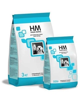 Наша Марка Корм для Взрослых Собак с Лососем и Рисом 3кг купить  зоотовары для животных