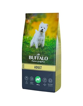 Mr.Buffalo B125 ADULT MINI сухой корм для собак мелких пород с Ягненком 800г купить  зоотовары для животных