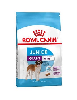 Royal Canin Giant Junior Корм для Щенков Гигантских Пород с 8 до 18/24 Месяцев 15кг купить  зоотовары для животных
