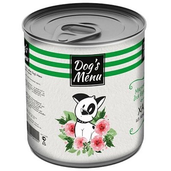 Dog`s Menu консервы для собак Хаггис из Ягненка и риса 9х750г купить  зоотовары для животных