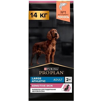 PRO PLAN Adult Large Athletic сухой корм для собак крупных пород с атлетическим телосложением от 25 кг Лосось 14 кг купить  зоотовары для животных