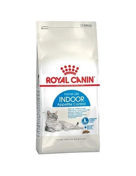 Royal Canin Indoor Appetite Индор Апетайт Контрол корм для кошек, склонных к перееданию от 1 до 7 лет 2кг купить  зоотовары для животных