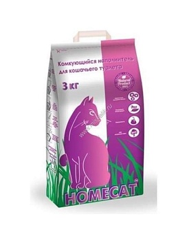 Homecat Комкующийся Наполнитель 10кг купить  зоотовары для животных