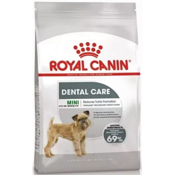 ROYAL CANIN Mini Dental Корм для собак мелких пород с повышенной чувствительностью зубов 1кг купить  зоотовары для животных