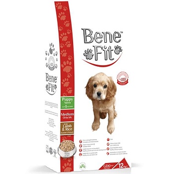 Benefit Puppy Medium with Lamb & Rice сухой корм для щенков 12кг купить  зоотовары для животных
