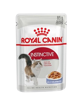 Royal Canin Instinctive в Желе пауч желе влажный корм для кошек старше 1-го года 28х85г купить  зоотовары для животных