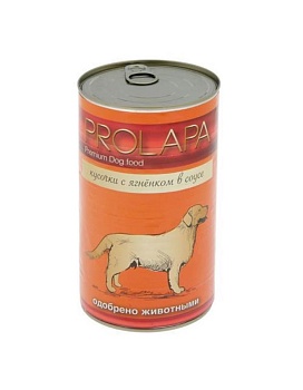 Prolapa Premium консервы для собак с ягненком кусочки в соусе 6х850гр купить  зоотовары для животных