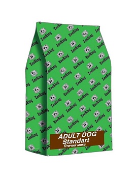 ZooRing Adult Dog (Эдалт Дог) Стандарт Птичий микс 24/12, 20 кг купить  зоотовары для животных