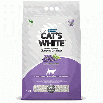 Наполнитель Cat's White Lavender комкующийся с нежным ароматом лаванды 10л купить  зоотовары для животных